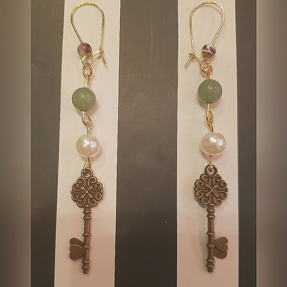 Accessories - Handmade Cute Key Charm Dangle Earrings